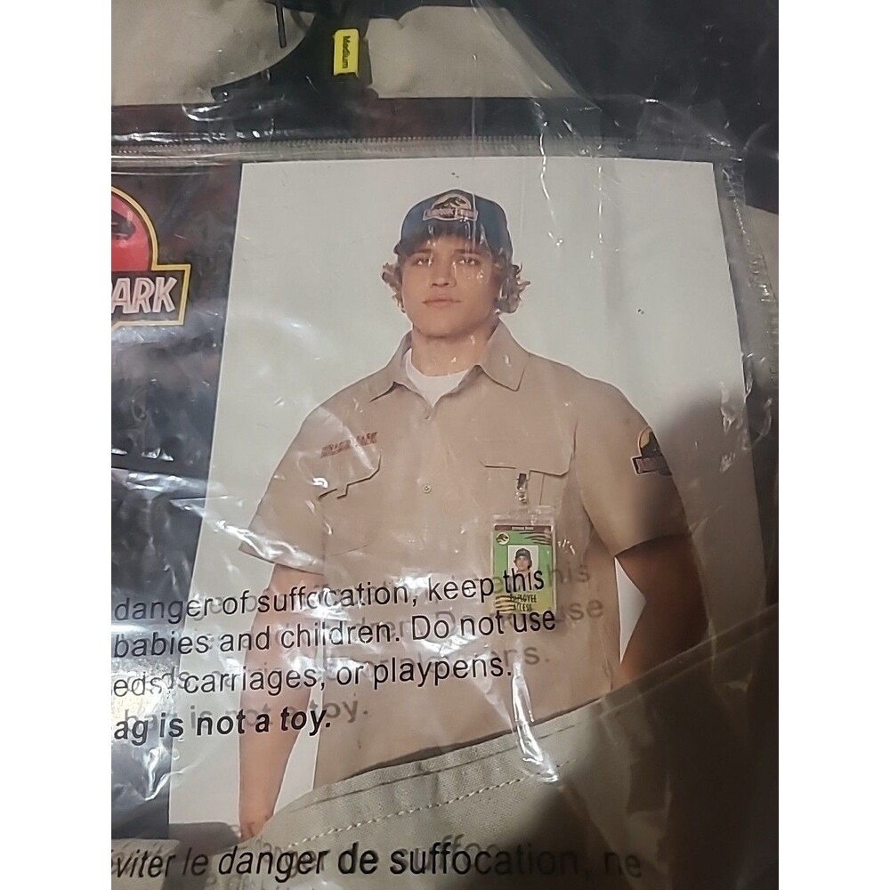 Spirit Halloween Adult Jurassic Park Work Shirt Costume Kit ADULT M [01821644] - Picture 5 of 6